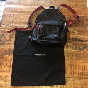 Borlino Italian Leather small Backpack.